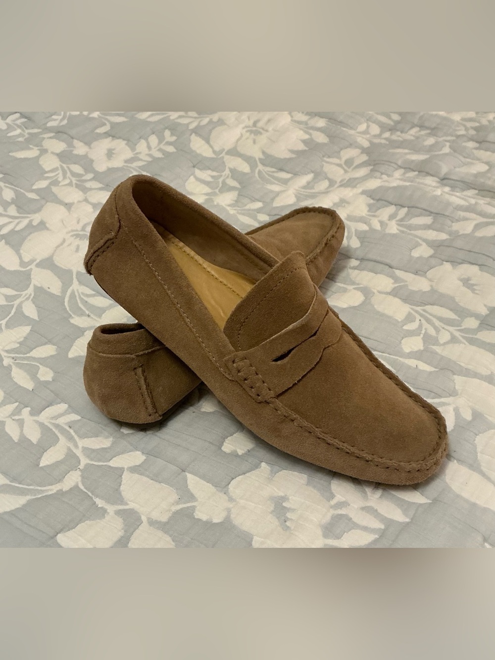 Florsheim Imperial Men's Suede Penny Loafers in Light Brown Size 8D